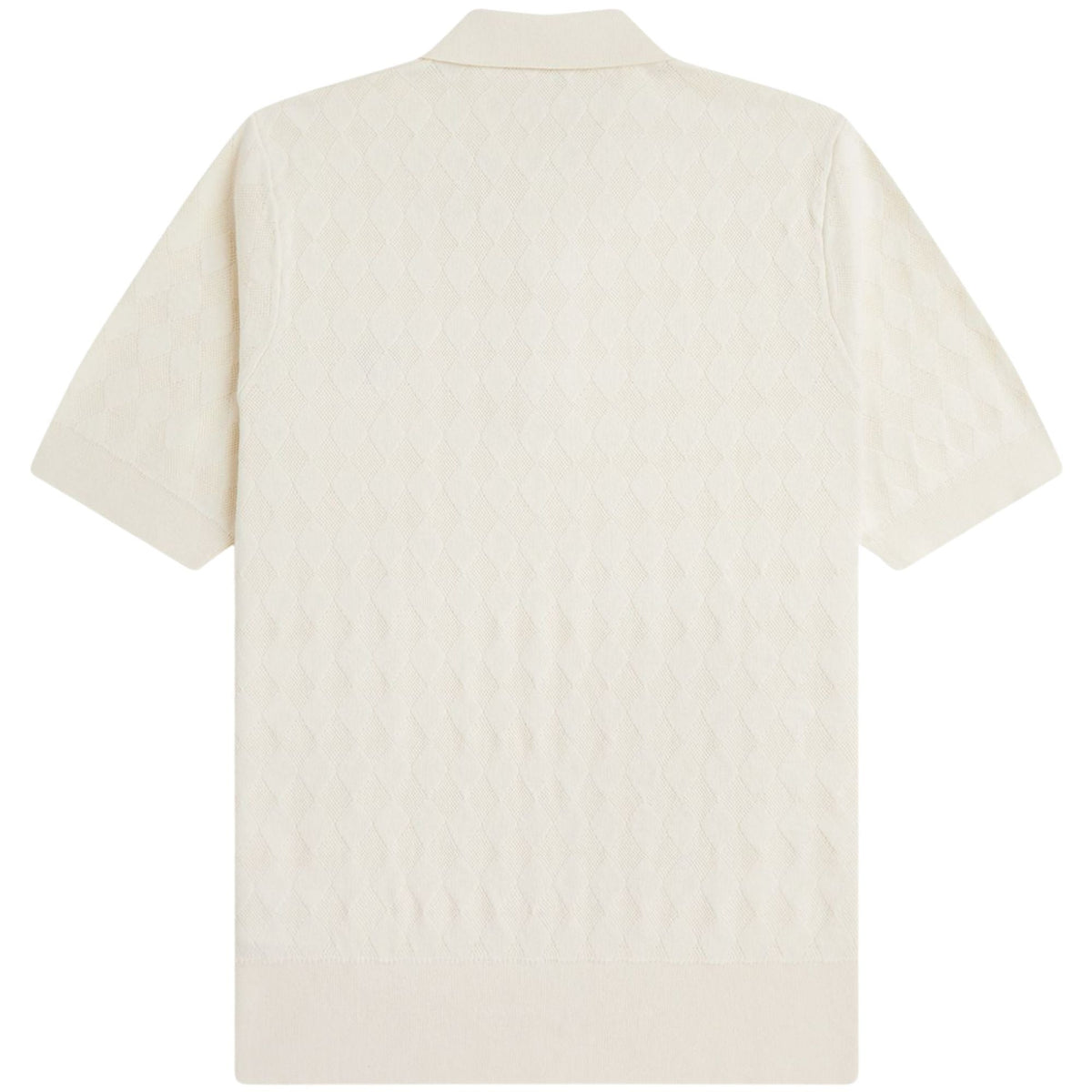 Fred Perry Pointelle Knitted Shirt - Ecru