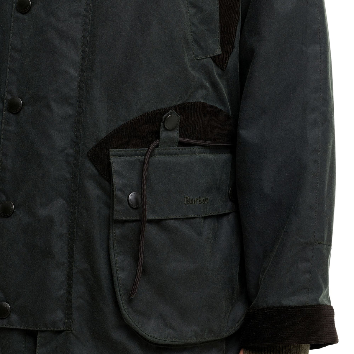Barbour x Norbit Long Wax Jacket - Sage