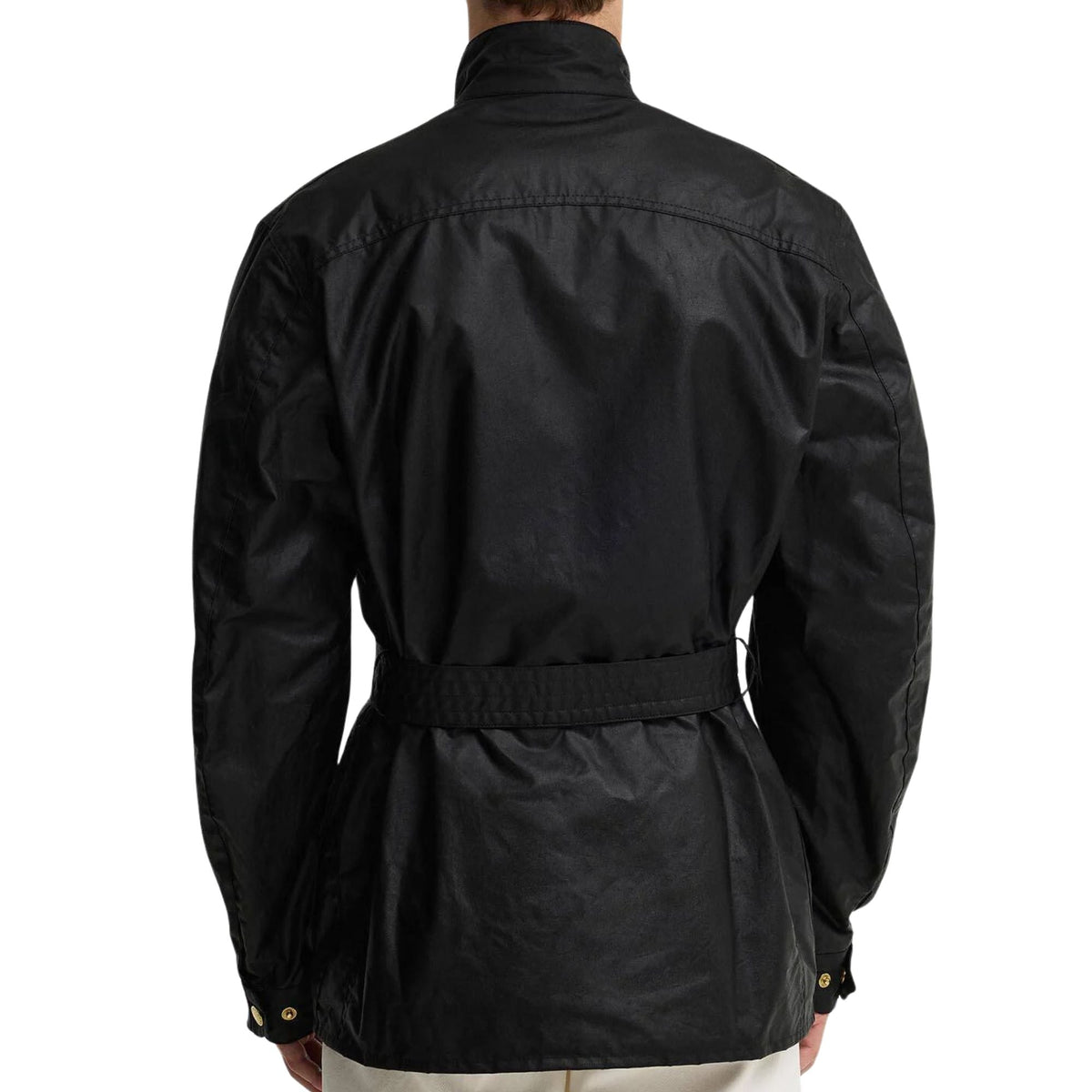 Barbour International Union Jack Wax Jacket - Black