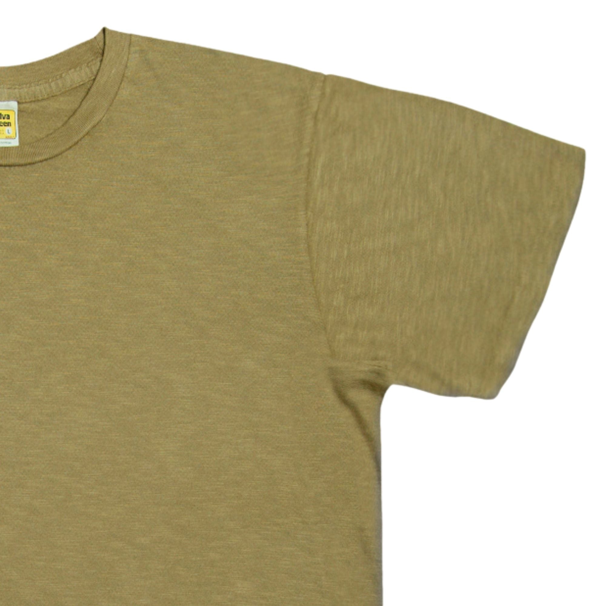 Velva Sheen Rolled Short Sleeve Crew Neck T-Shirt - Olive
