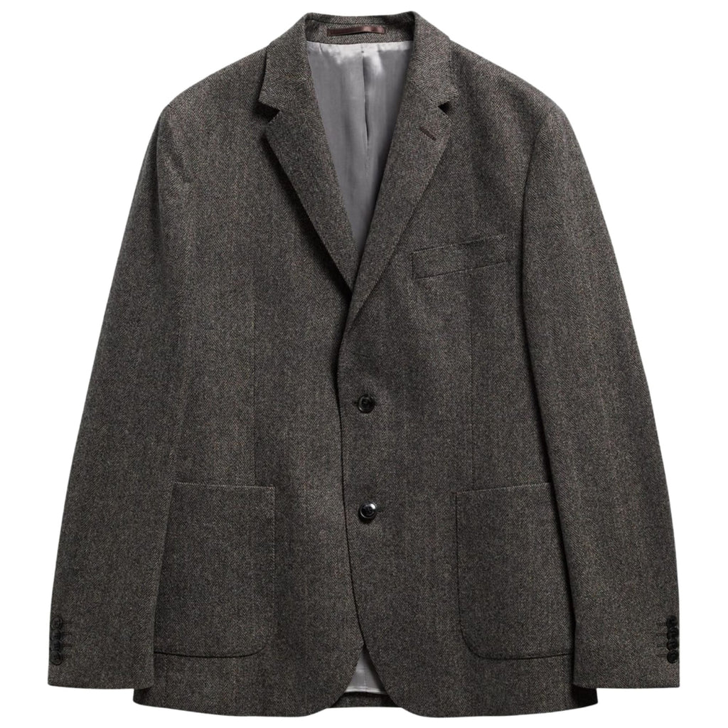 Barbour Fairford Herringbone Blazer - Grey Marl