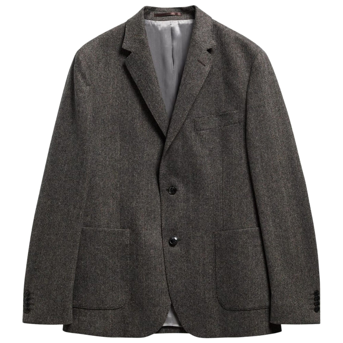 Barbour Fairford Herringbone Blazer - Grey Marl