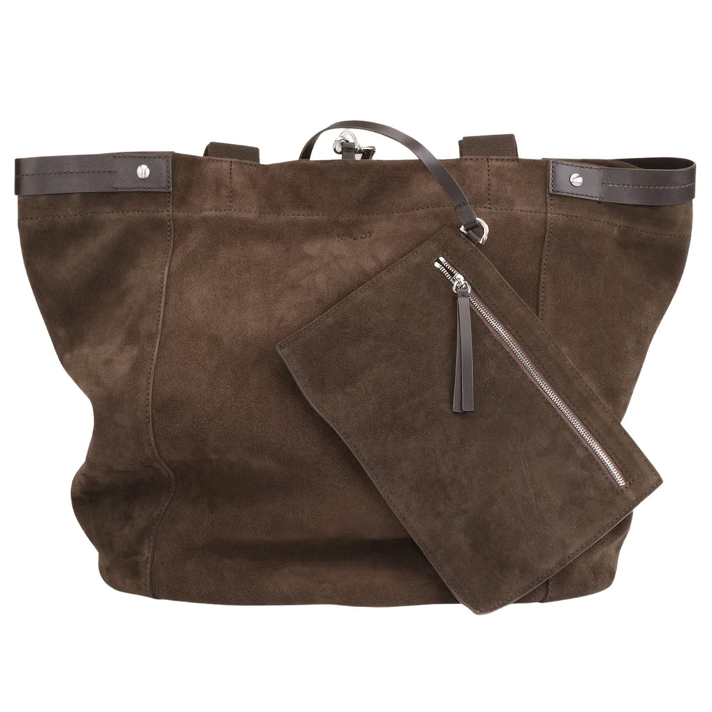 NN07 Grip Suede Tote Bag - Deep Truffle