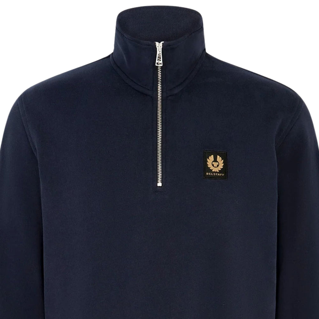 Belstaff Quarter Zip Sweatshirt - Dark Ink