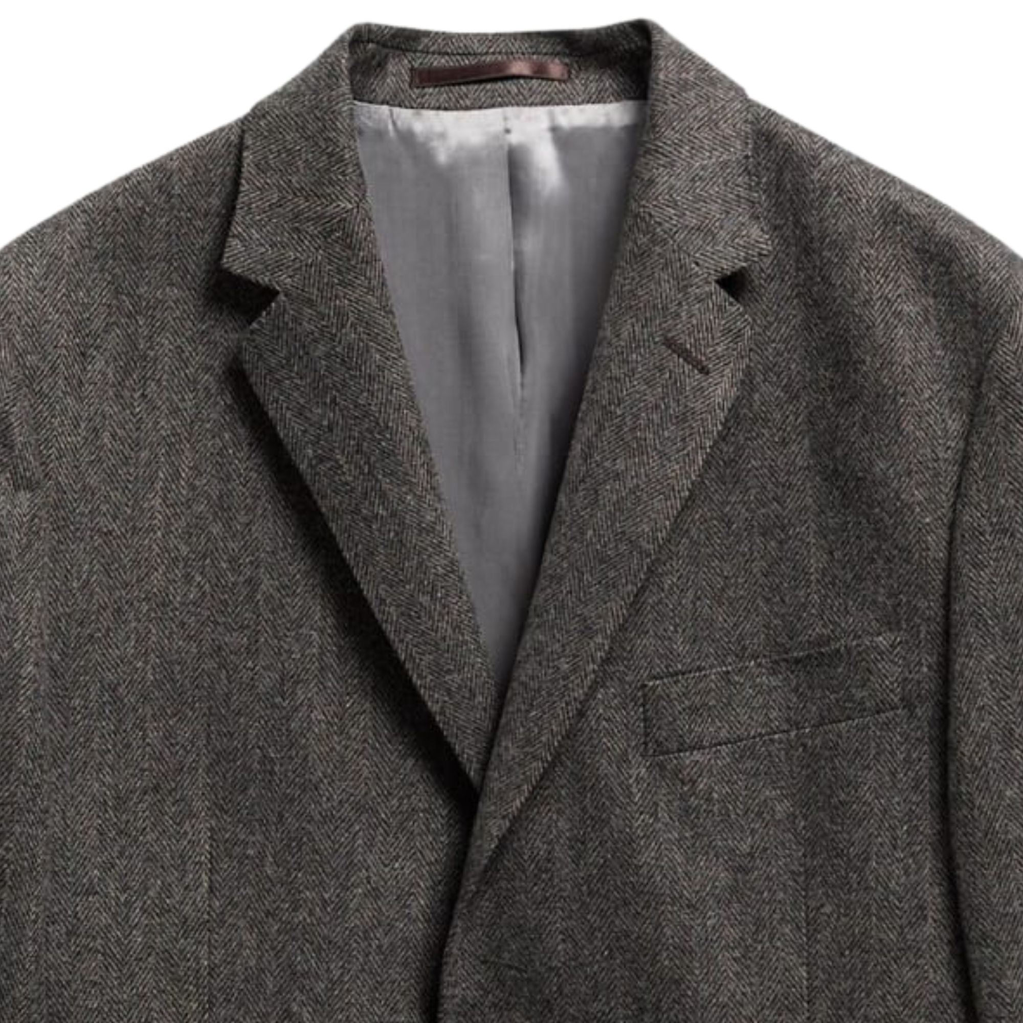 Barbour Fairford Herringbone Blazer - Grey Marl