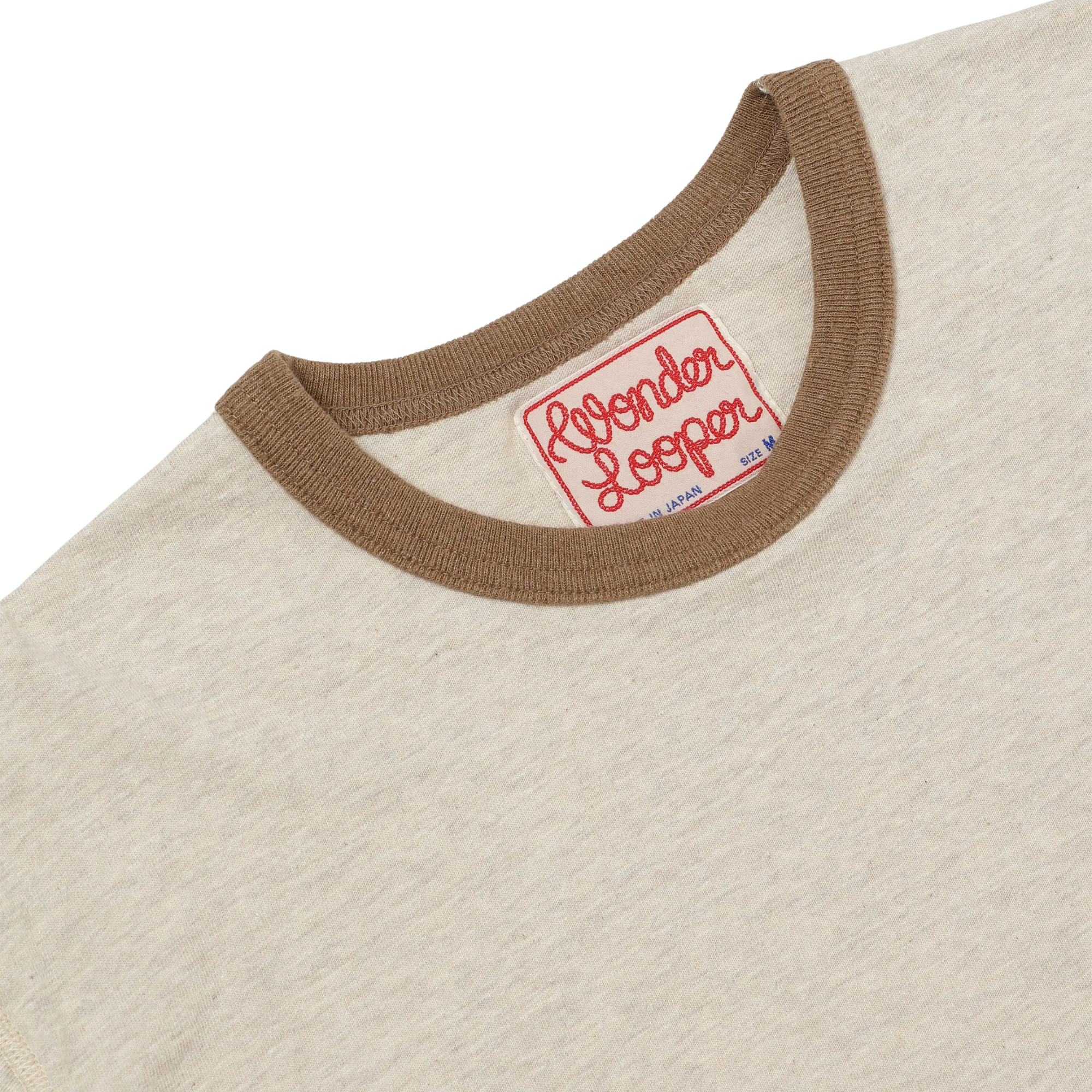 Wonder Looper Recycled Cotton Foxfibre¨ Ringer T - Stone