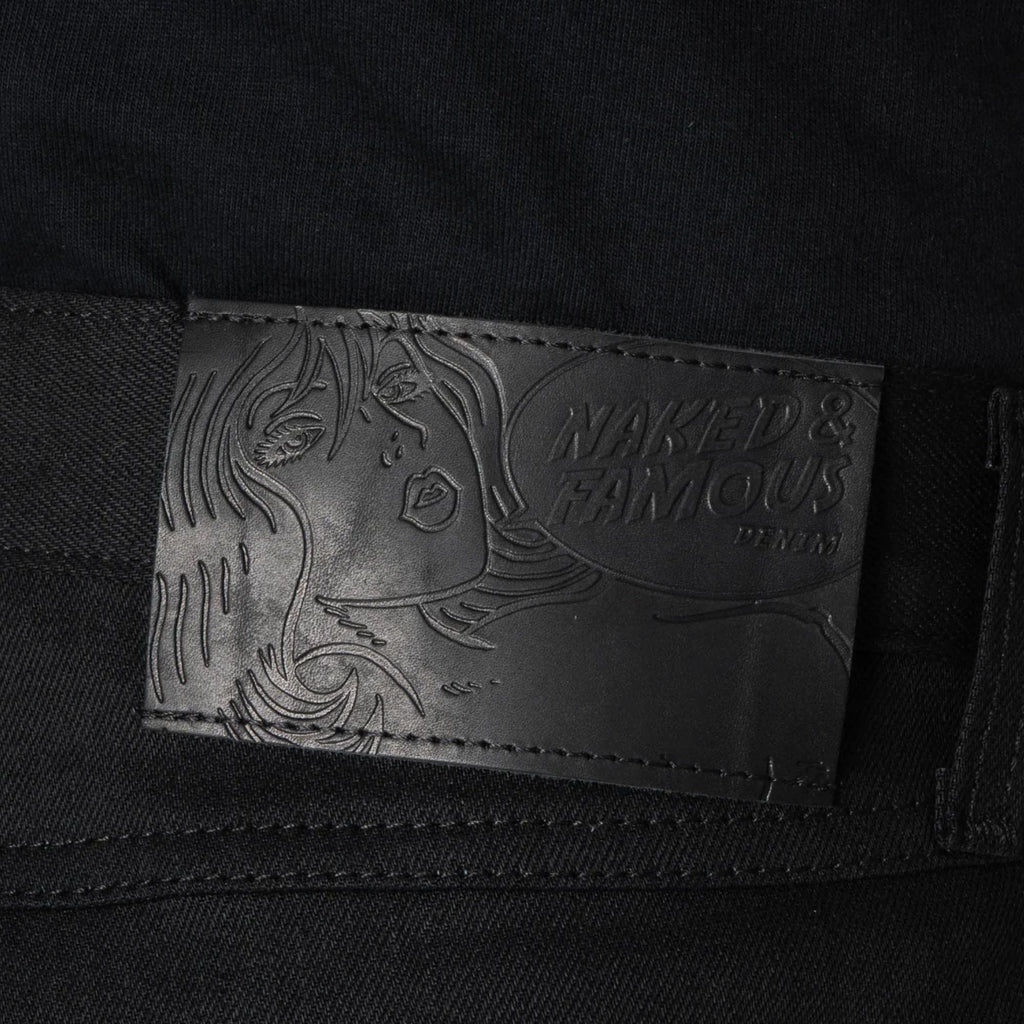 Naked and Famous Denim True Guy Black Cobra Stretch Selvedge - Black