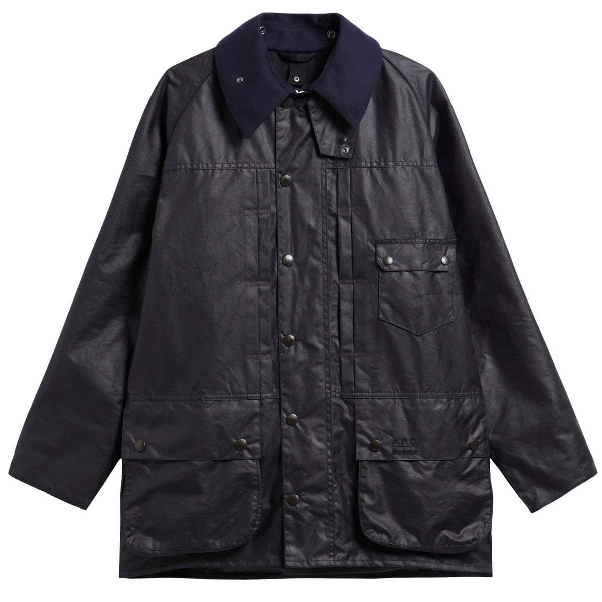 Barbour x A.P.C Beaufort Wax Jacket - Dark Navy
