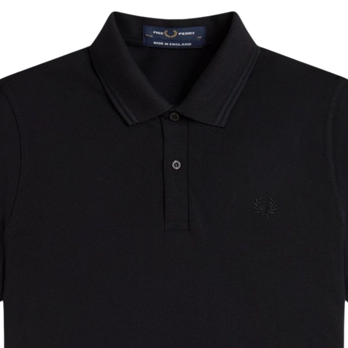 Fred Perry M12 Twin Tipped Shirt - Black/Black