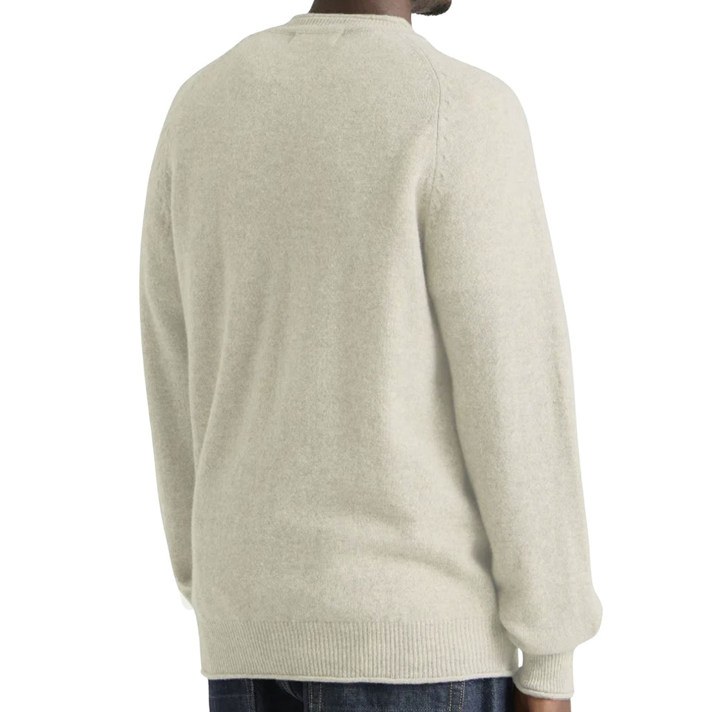 Pittari Usk Lambswool Roll Collar Jumper - Ecru