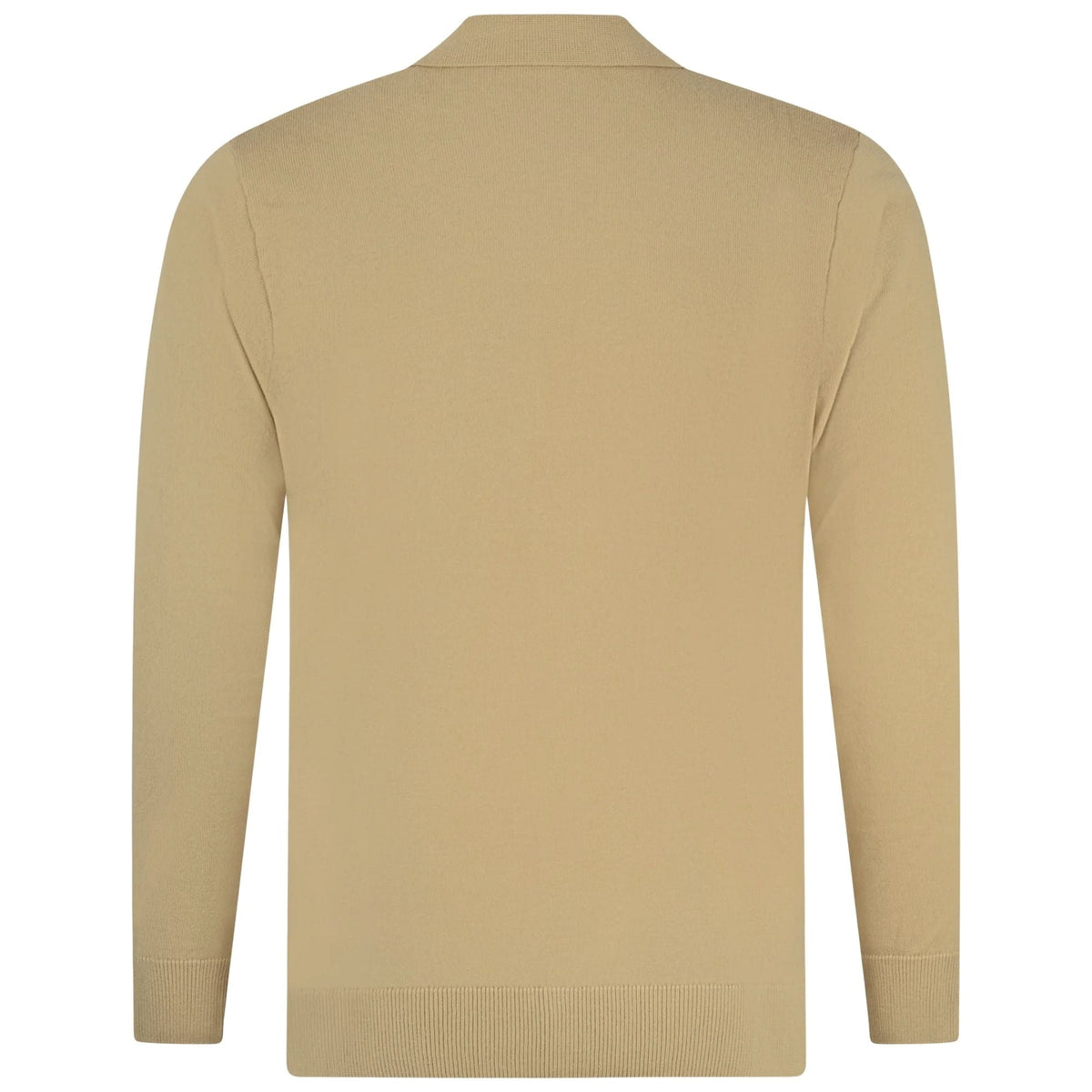 Gabicci Vintage Azima Long Sleeve Plain Knit Button Thru - Caramel