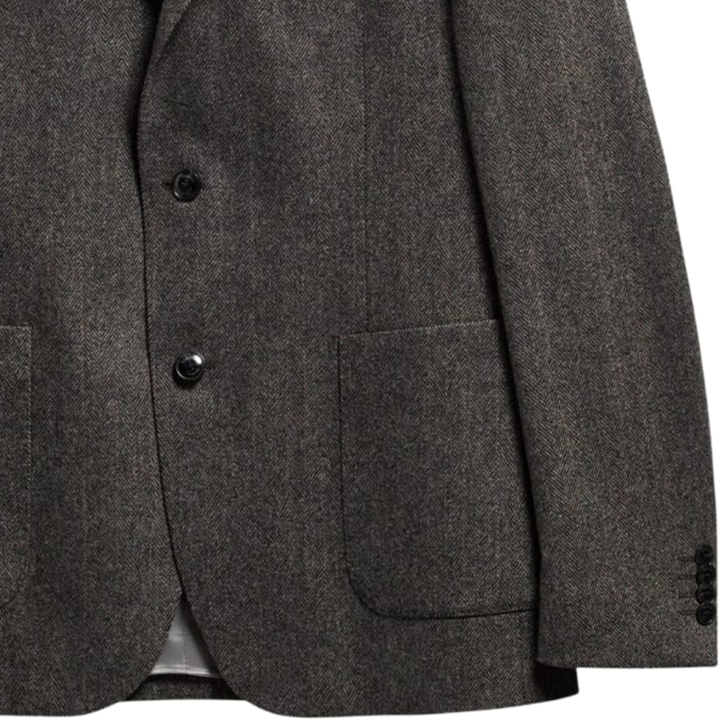 Barbour Fairford Herringbone Blazer - Grey Marl