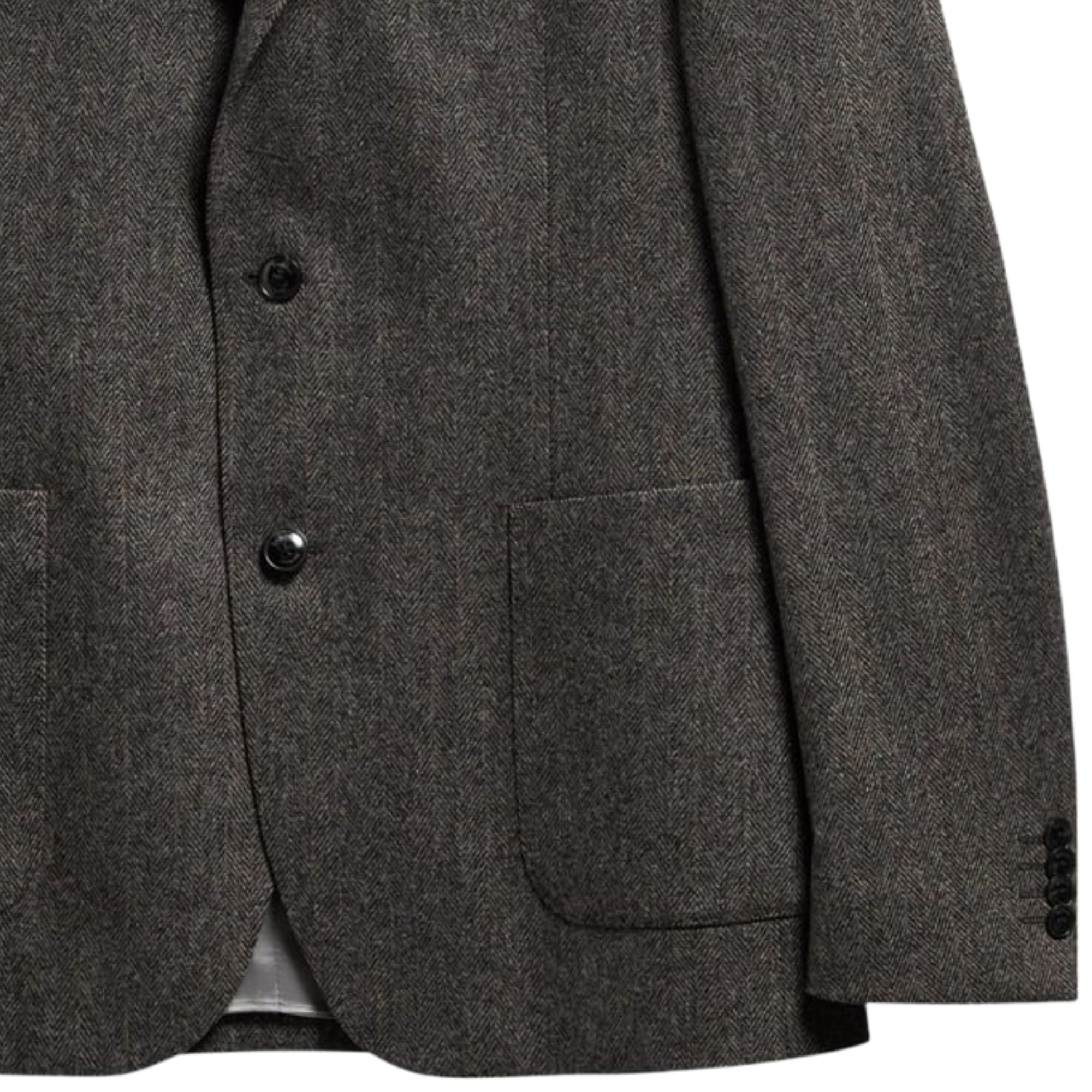 Barbour Fairford Herringbone Blazer - Grey Marl
