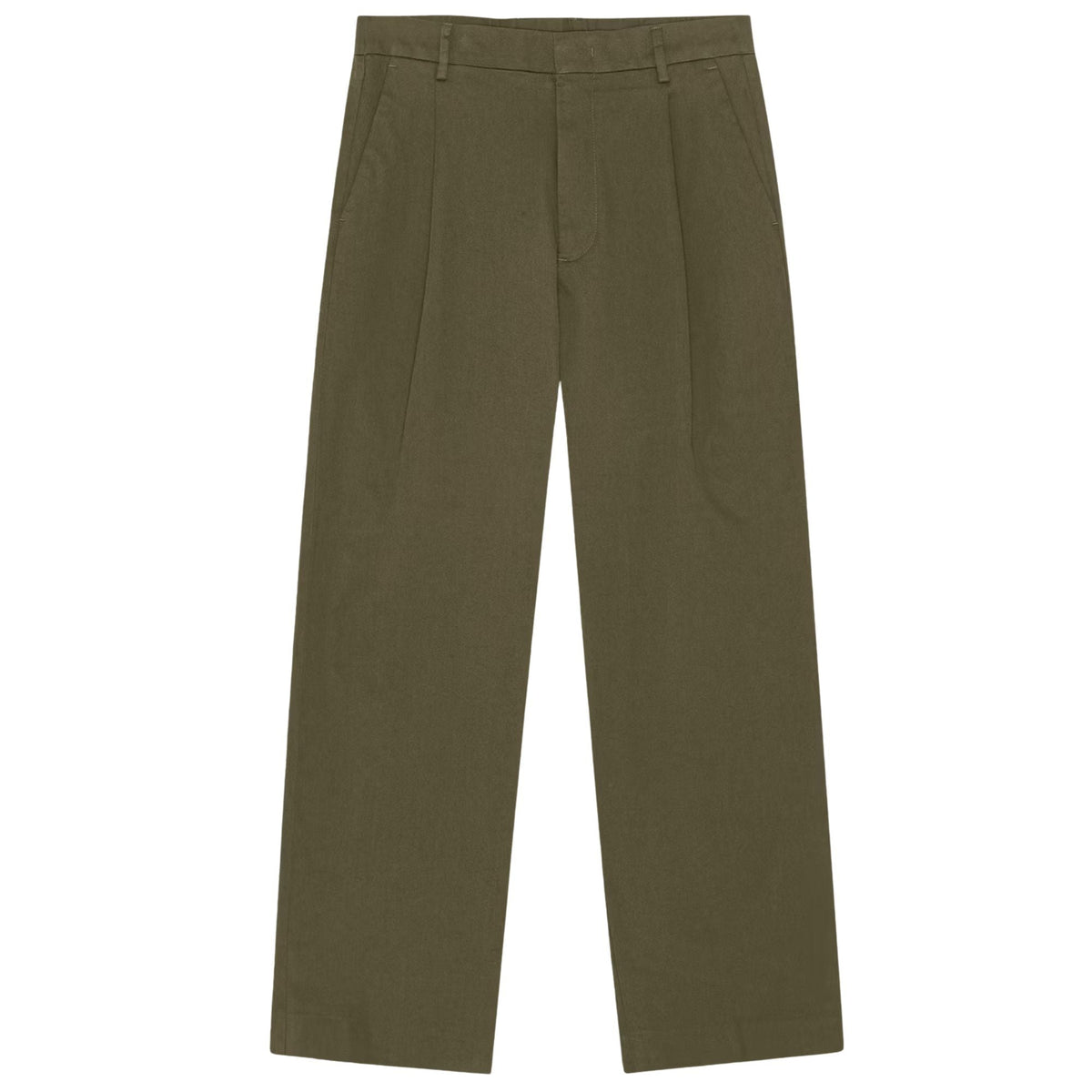 NN07 Kay Pleated Tailored Relaxed Fit Pant - Shadow Moss