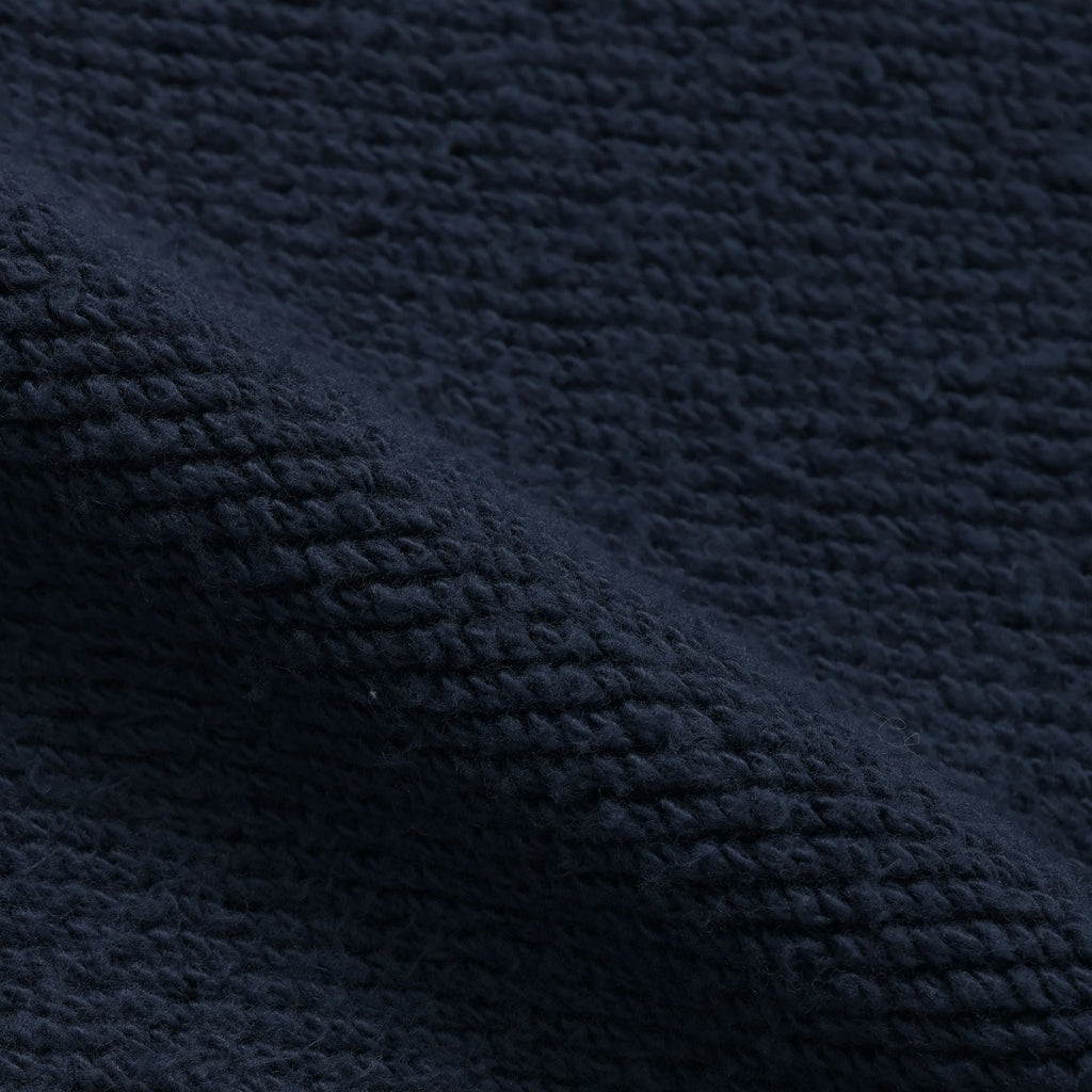 Wonder Looper Double Heavyweight French Terry Pullover Crewneck - Navy