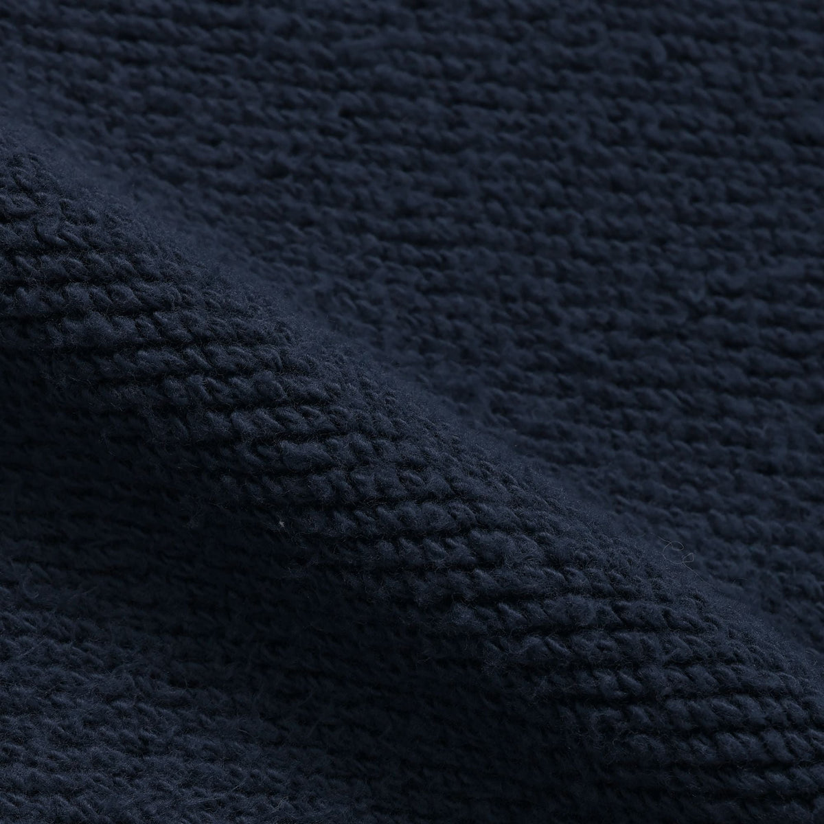 Wonder Looper Double Heavyweight French Terry Pullover Crewneck - Navy