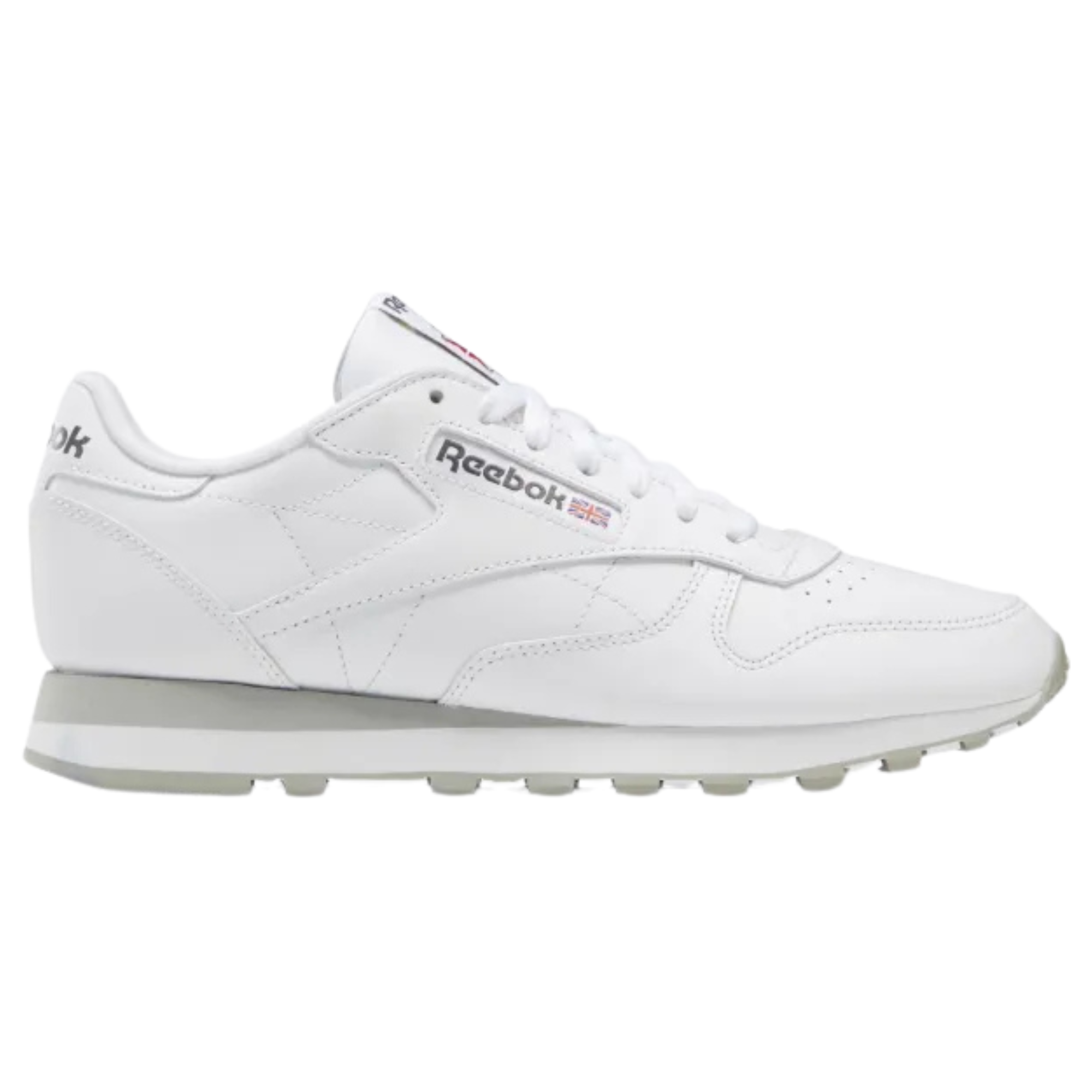 Classic Leather Sneakers - White/Grey