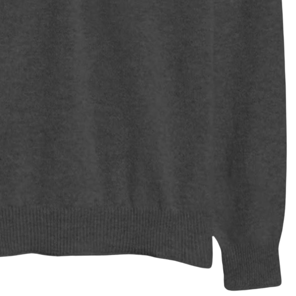 Pittari Usk Lambswool Roll Collar Jumper - Grey Mix