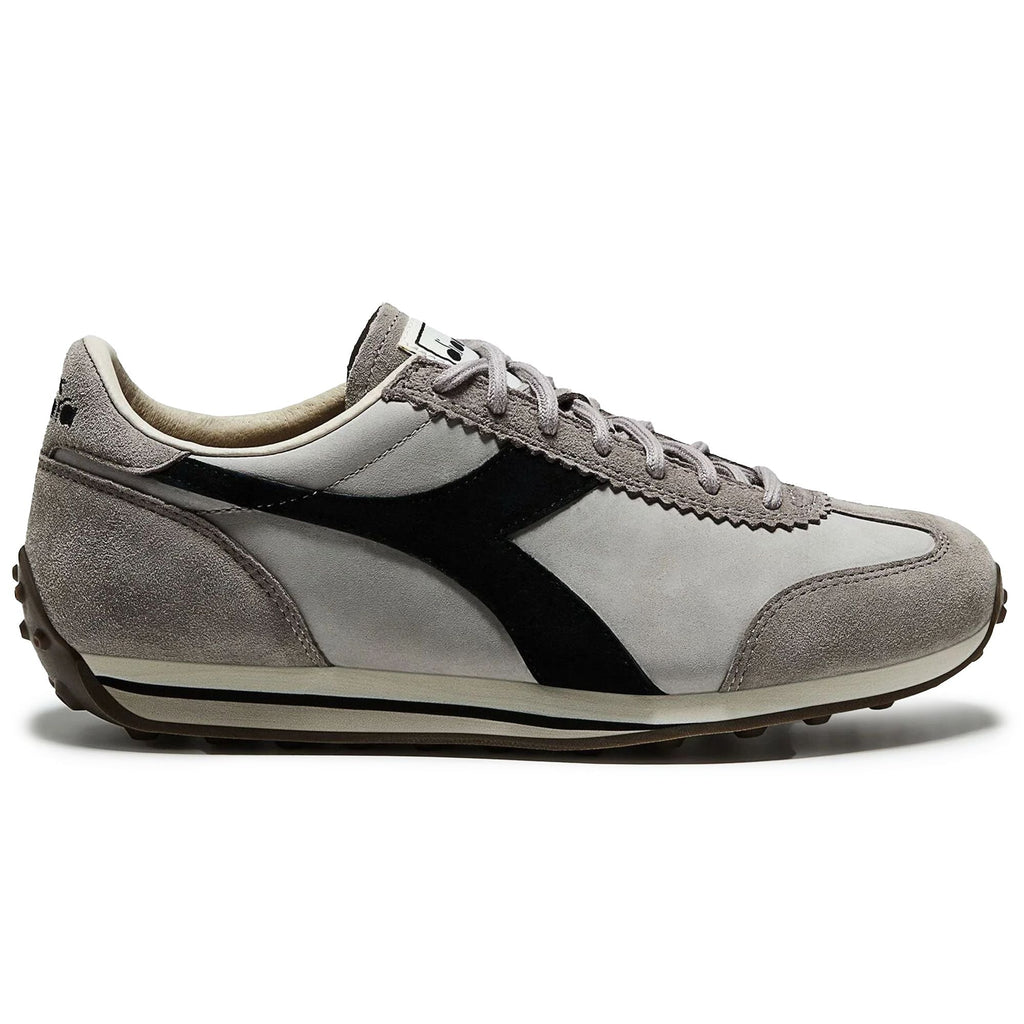Diadora Rally Waxed Trainers - Grey Pewter
