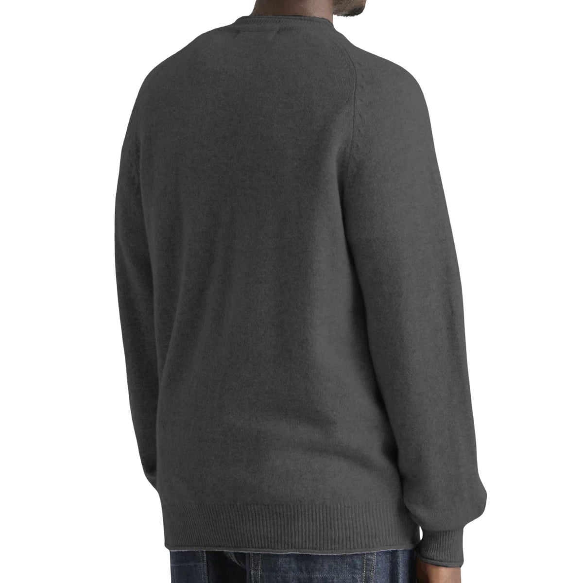 Pittari Usk Lambswool Roll Collar Jumper - Grey Mix