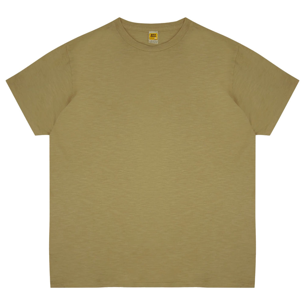 Velva Sheen Rolled Short Sleeve Crew Neck T-Shirt - Olive