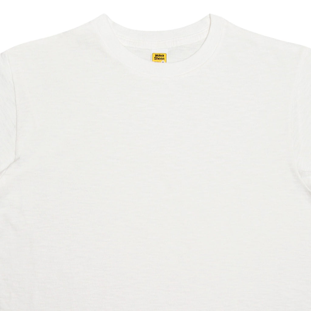 Velva Sheen Rolled Short Sleeve Crew Neck T-Shirt - White