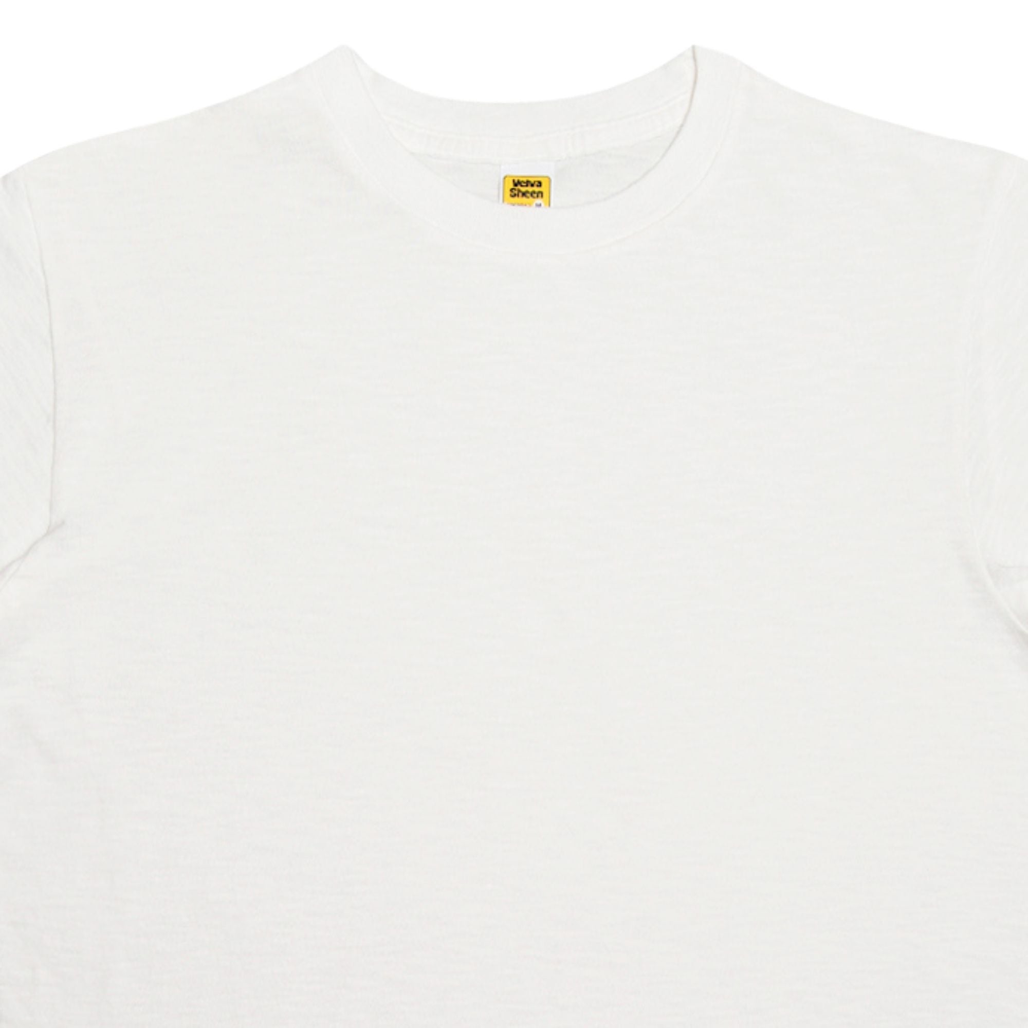 Velva Sheen Rolled Short Sleeve Crew Neck T-Shirt - White
