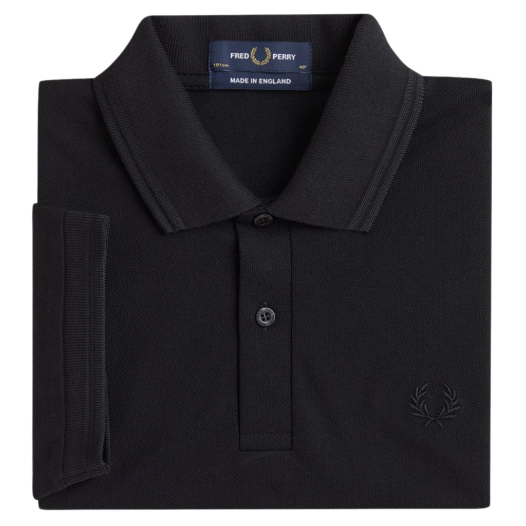 Fred Perry M12 Twin Tipped Shirt - Black/Black
