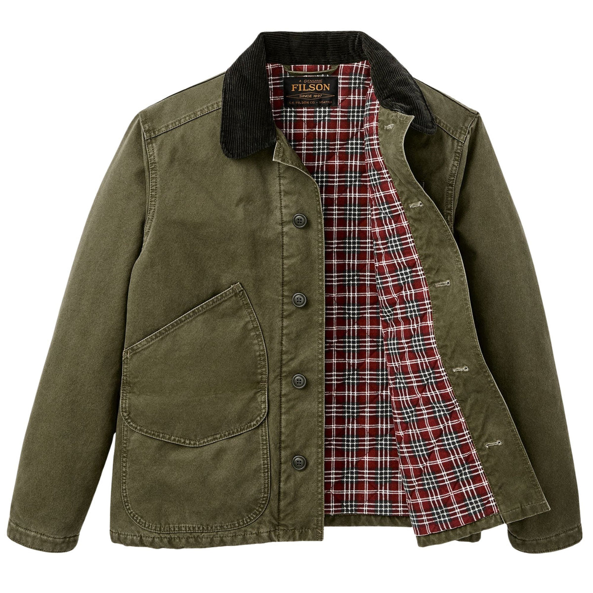 Filson Insulated Canvas Outfitter Jacket - Dark Olive