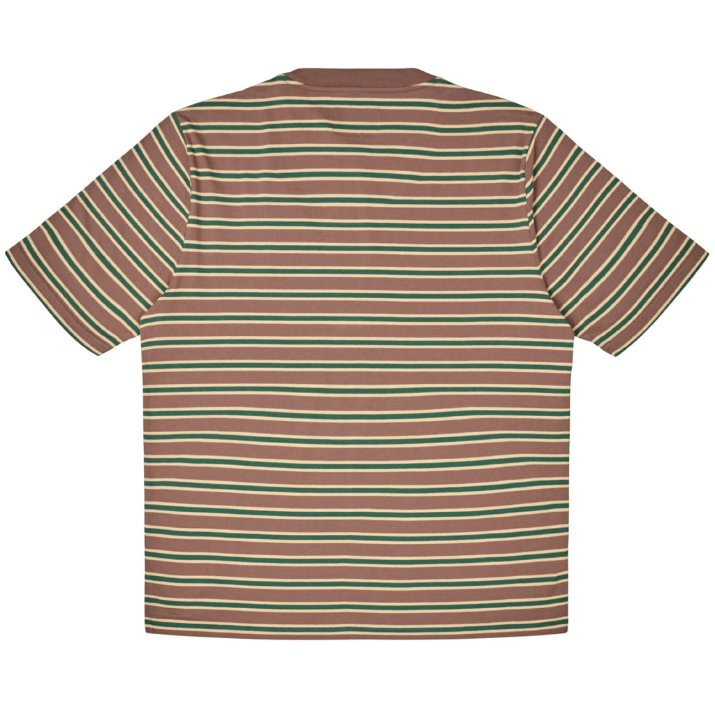 Albam Tame Stripe T-Shirt - Walnut