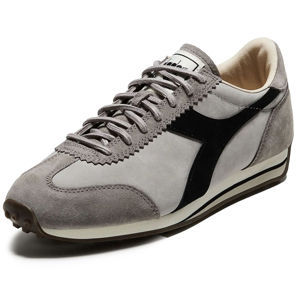 Diadora Rally Waxed Trainers - Grey Pewter