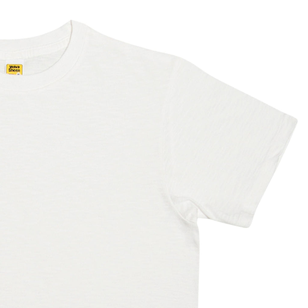 Velva Sheen Rolled Short Sleeve Crew Neck T-Shirt - White