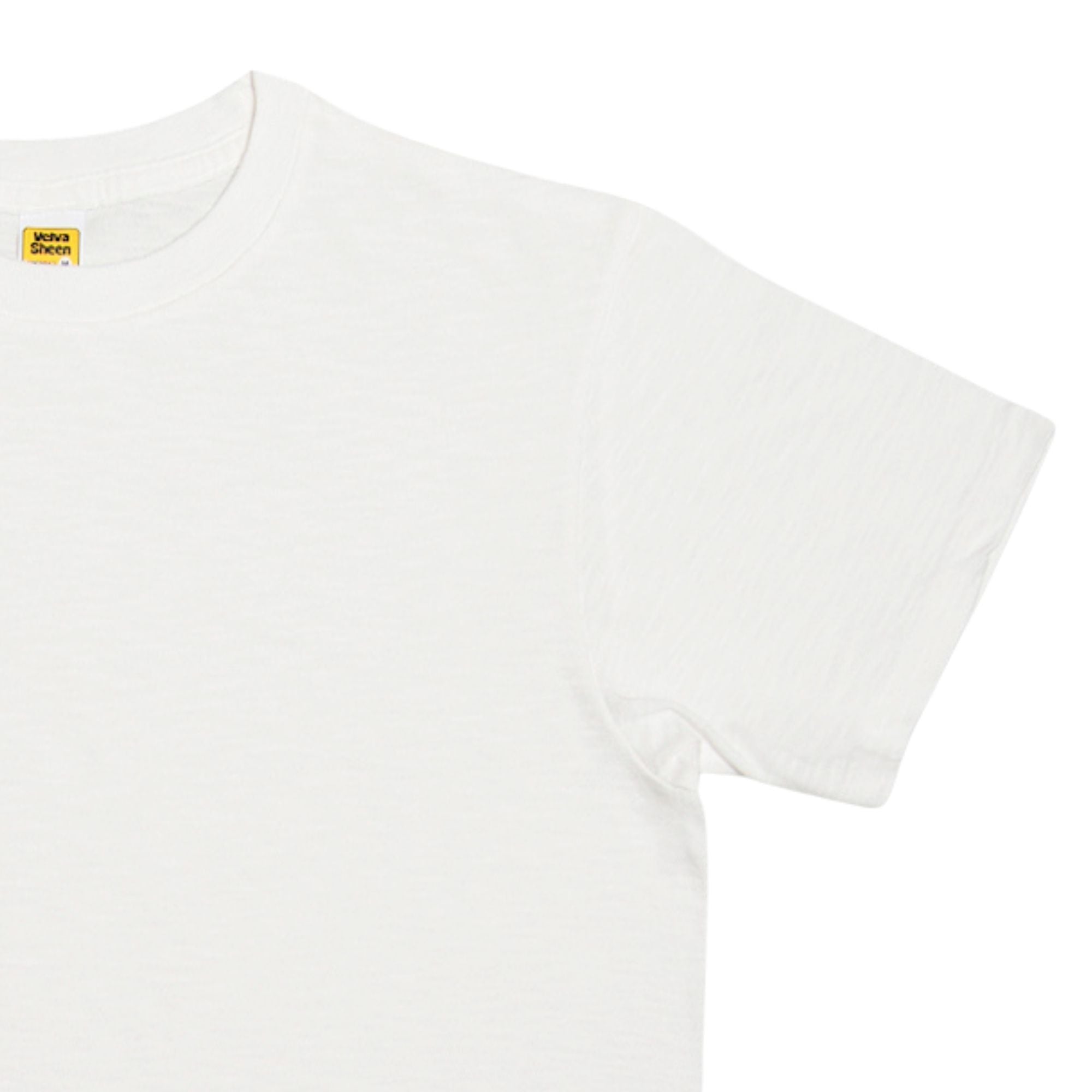 Velva Sheen Rolled Short Sleeve Crew Neck T-Shirt - White