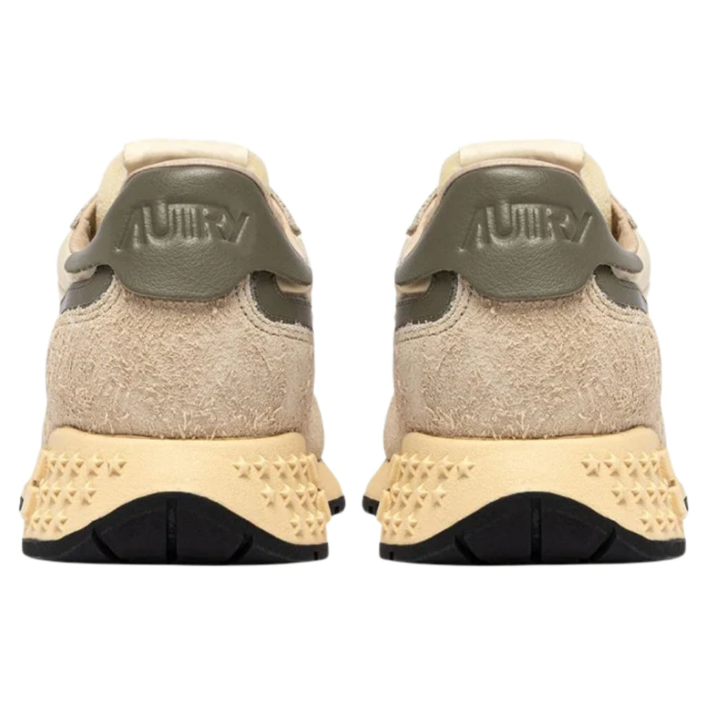Autry Reelwind Low Sneakers - Ecru/Covert Green