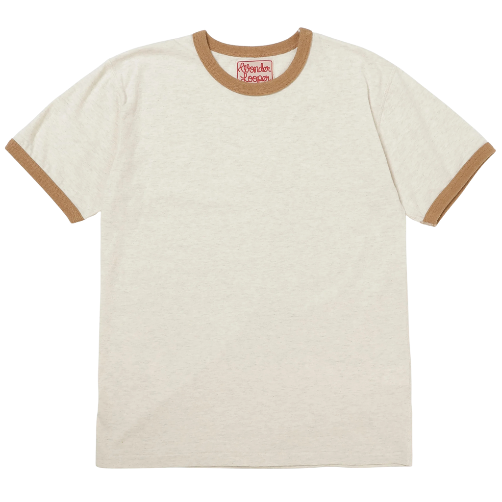 Wonder Looper Recycled Cotton Foxfibre® Ringer T - Sand