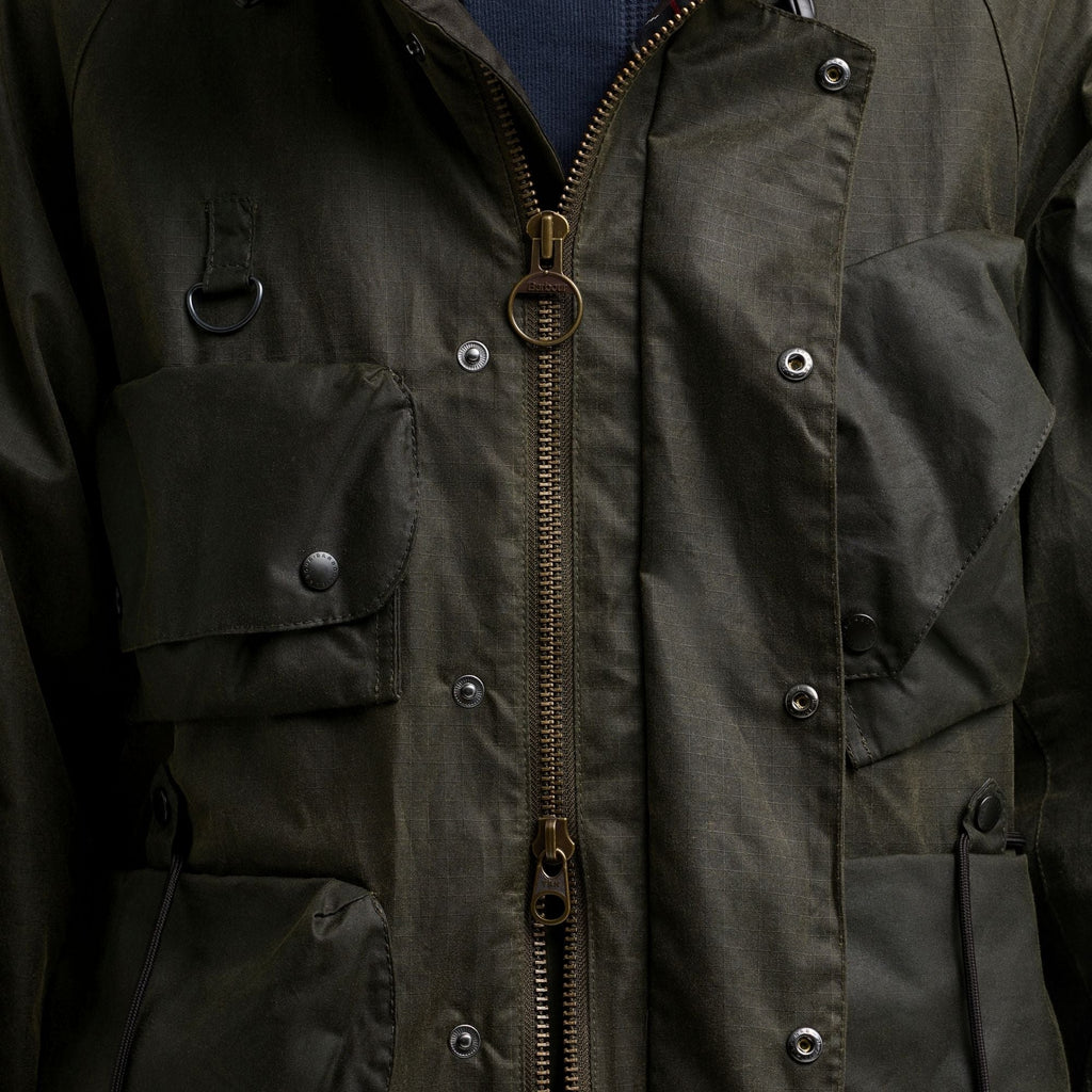Barbour x Norbit Ripstop Wax Jacket - Olive