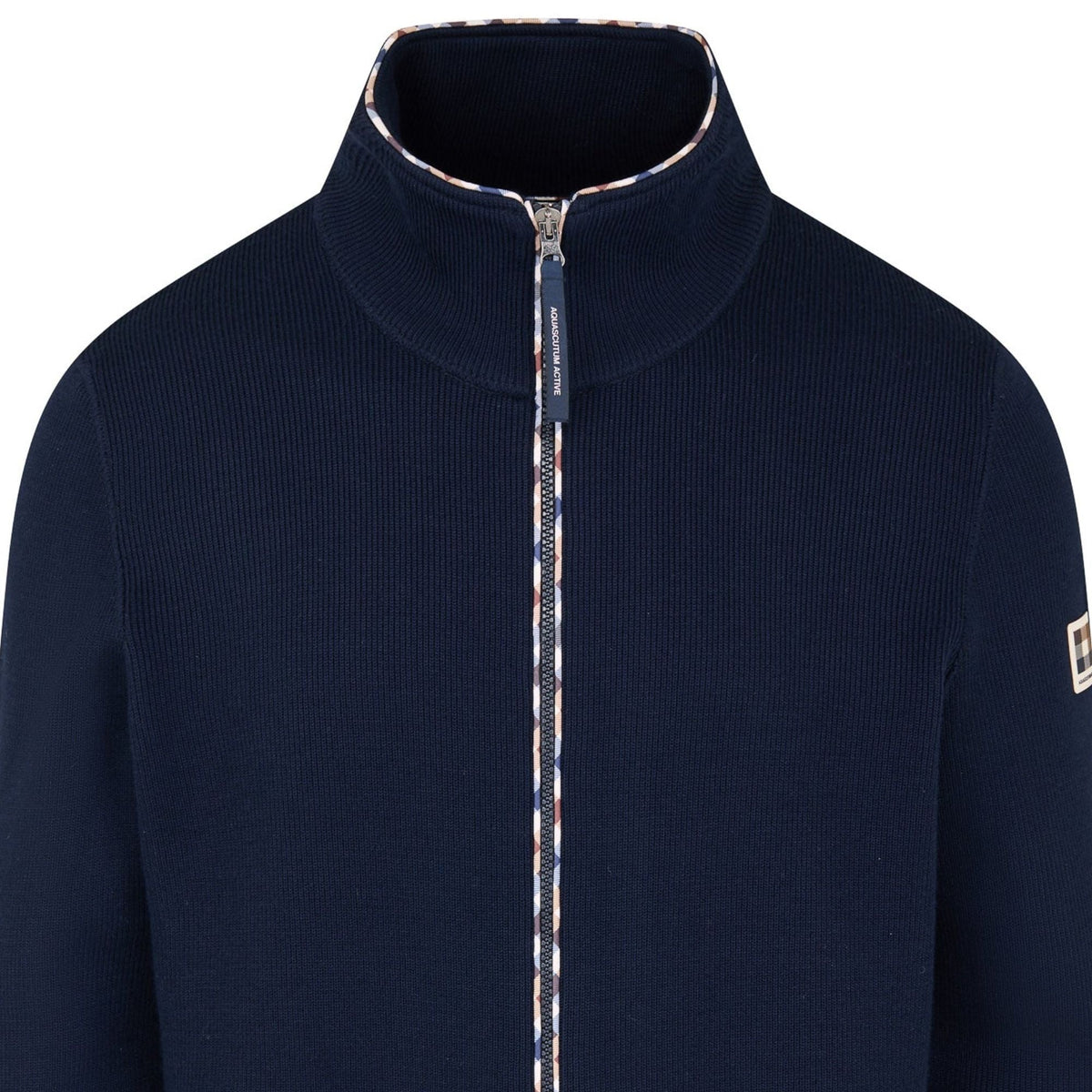 Aquascutum Tubolar FZ Sweater - Navy