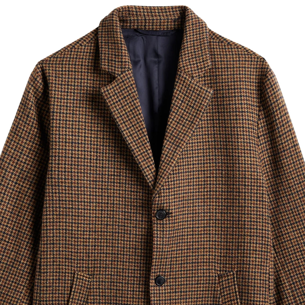 Portuguese Flannel Pied Poule Overcoat - Houndstooth