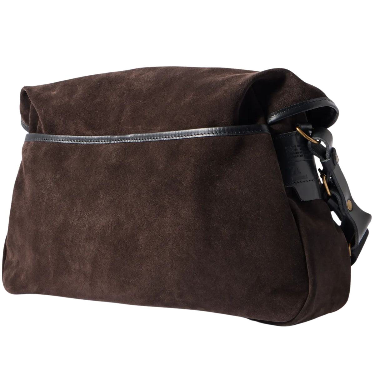 Bleu de Chauffe Musette Du Pêcheur Suede Messenger Bag - Marron Foncé