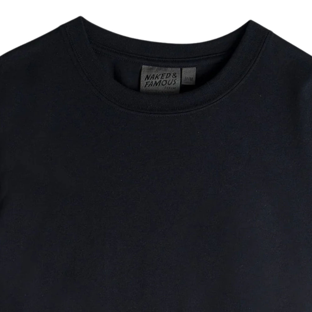 Naked and Famous Denim Circular Knit T-Shirt - Black