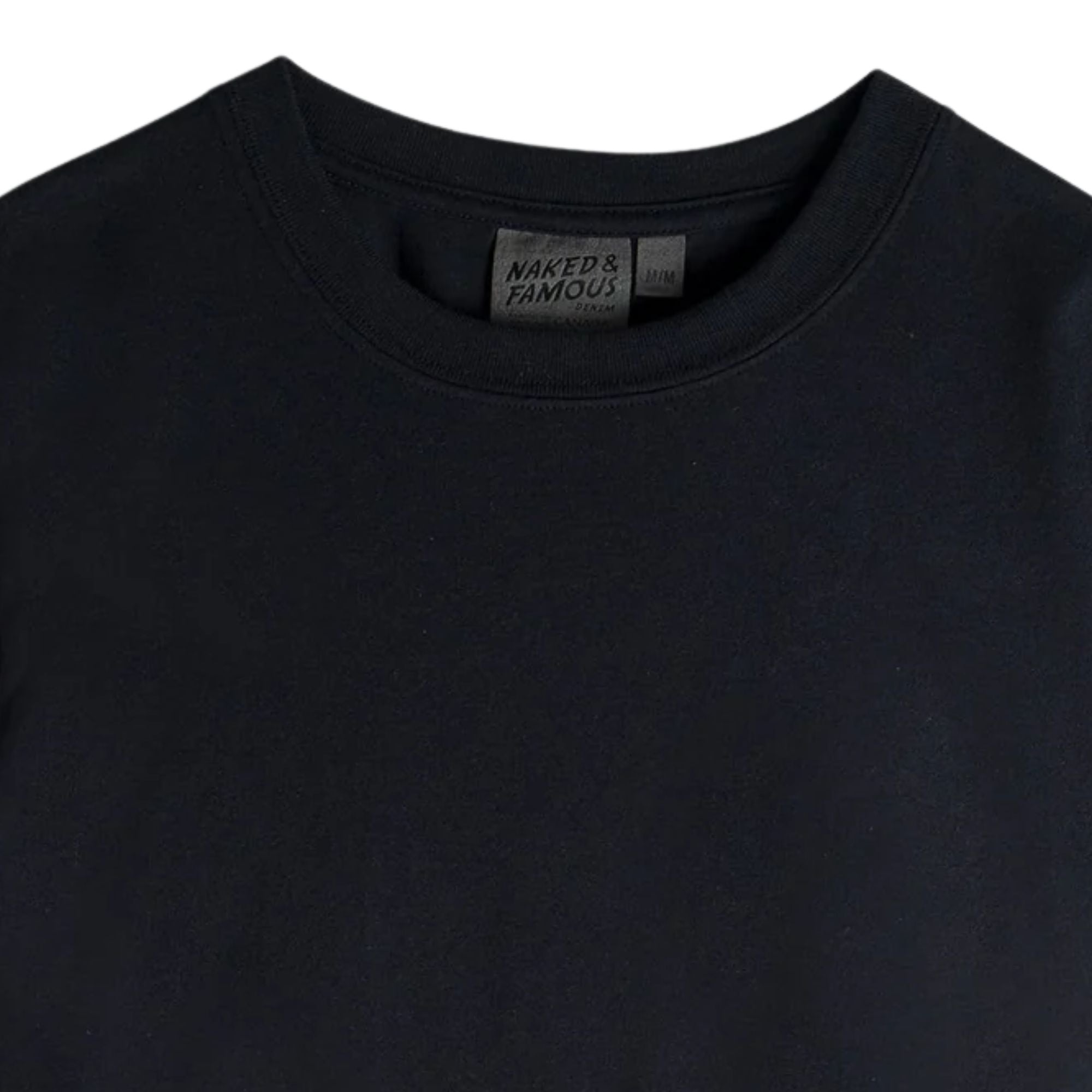 Naked and Famous Denim Circular Knit T-Shirt - Black