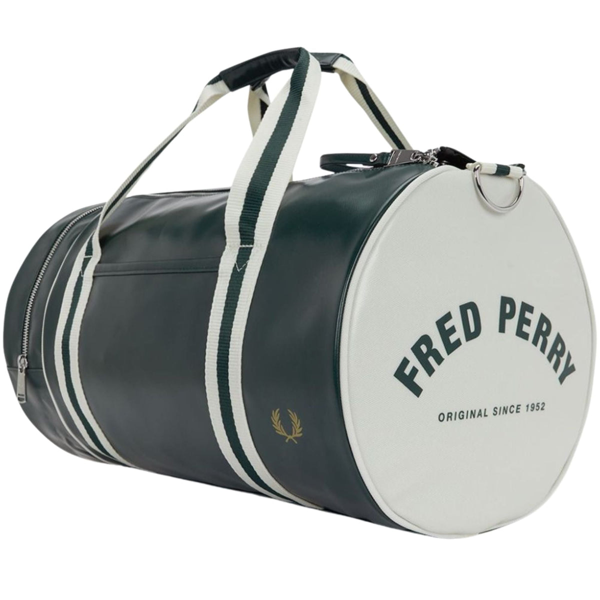 Fred Perry Classic Barrel Bag - Grassroots/Ecru