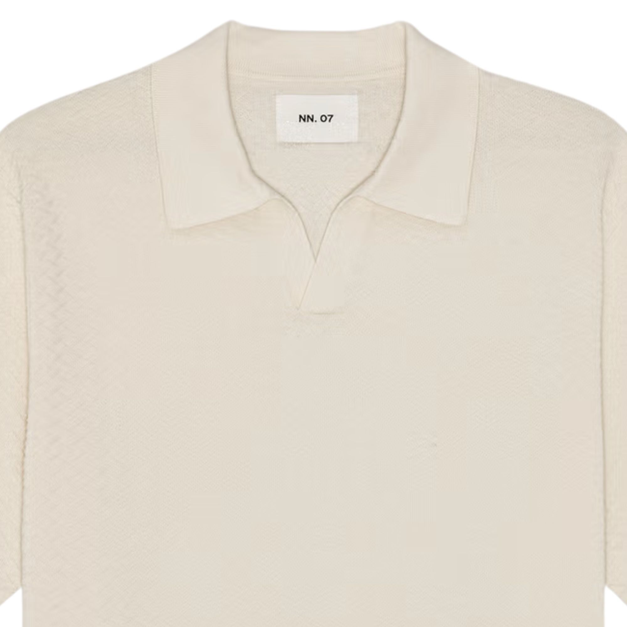 Paul Textured Stitch Polo - Ivory