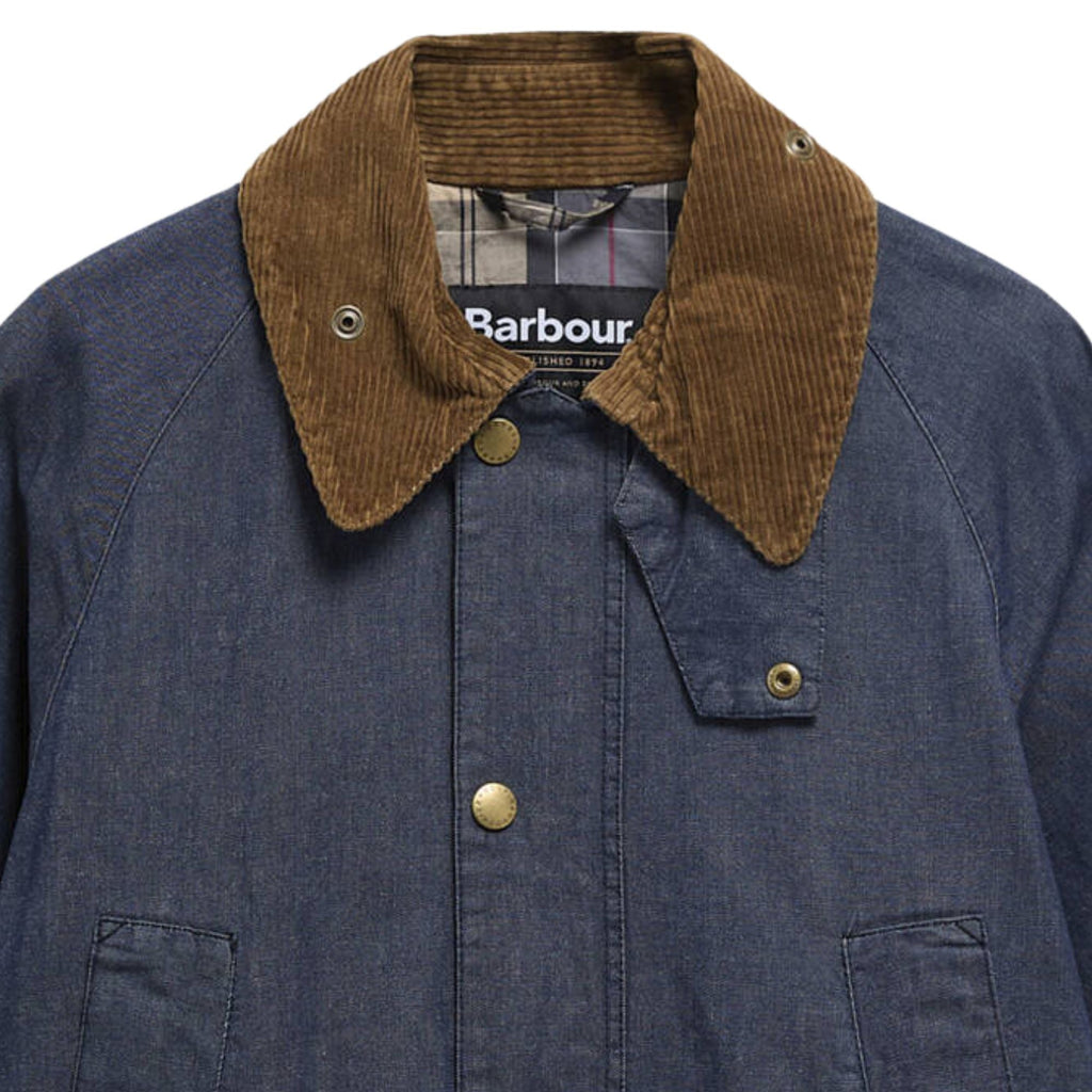 Barbour Oversized Bedale Denim Casual Jacket - Indigo