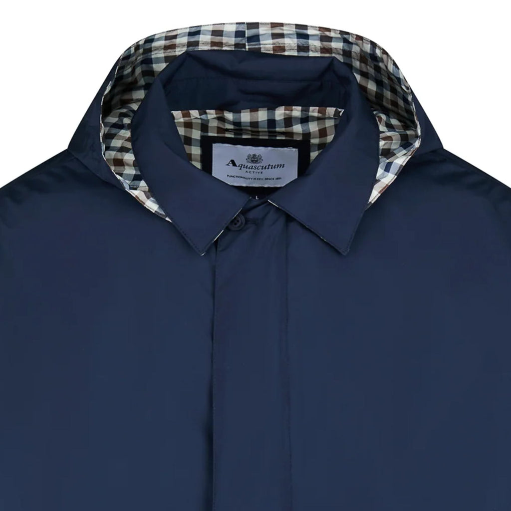 Aquascutum RLG Badge Packable Trench - Navy
