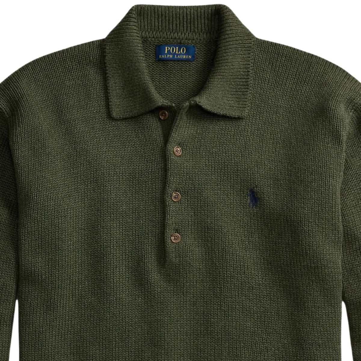 Polo Ralph Lauren Button Placket Sweater - Green