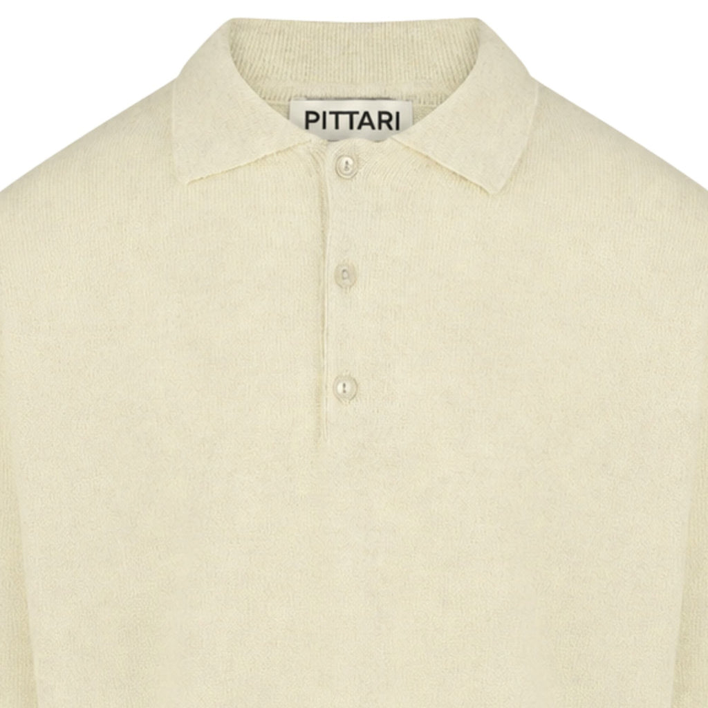 Pittari Knitted Polo Shirt - Ecru