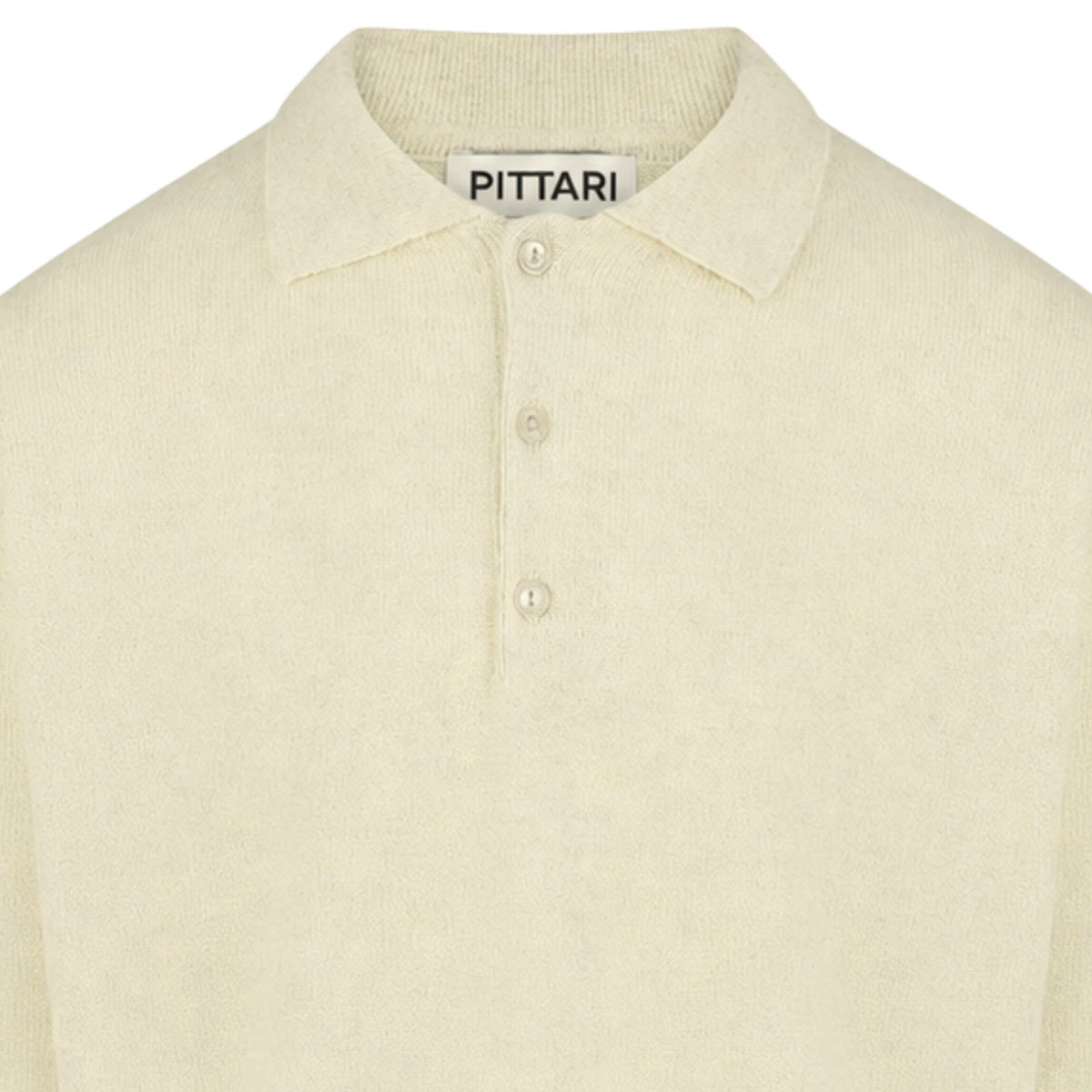 Pittari Knitted Polo Shirt - Ecru