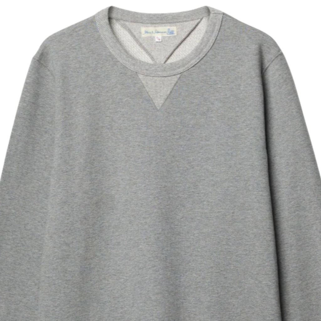 Merz b Schwanen 3M46 Mid-Century Machine Fleece Classic Fit Sweatshirt - Grey Mel