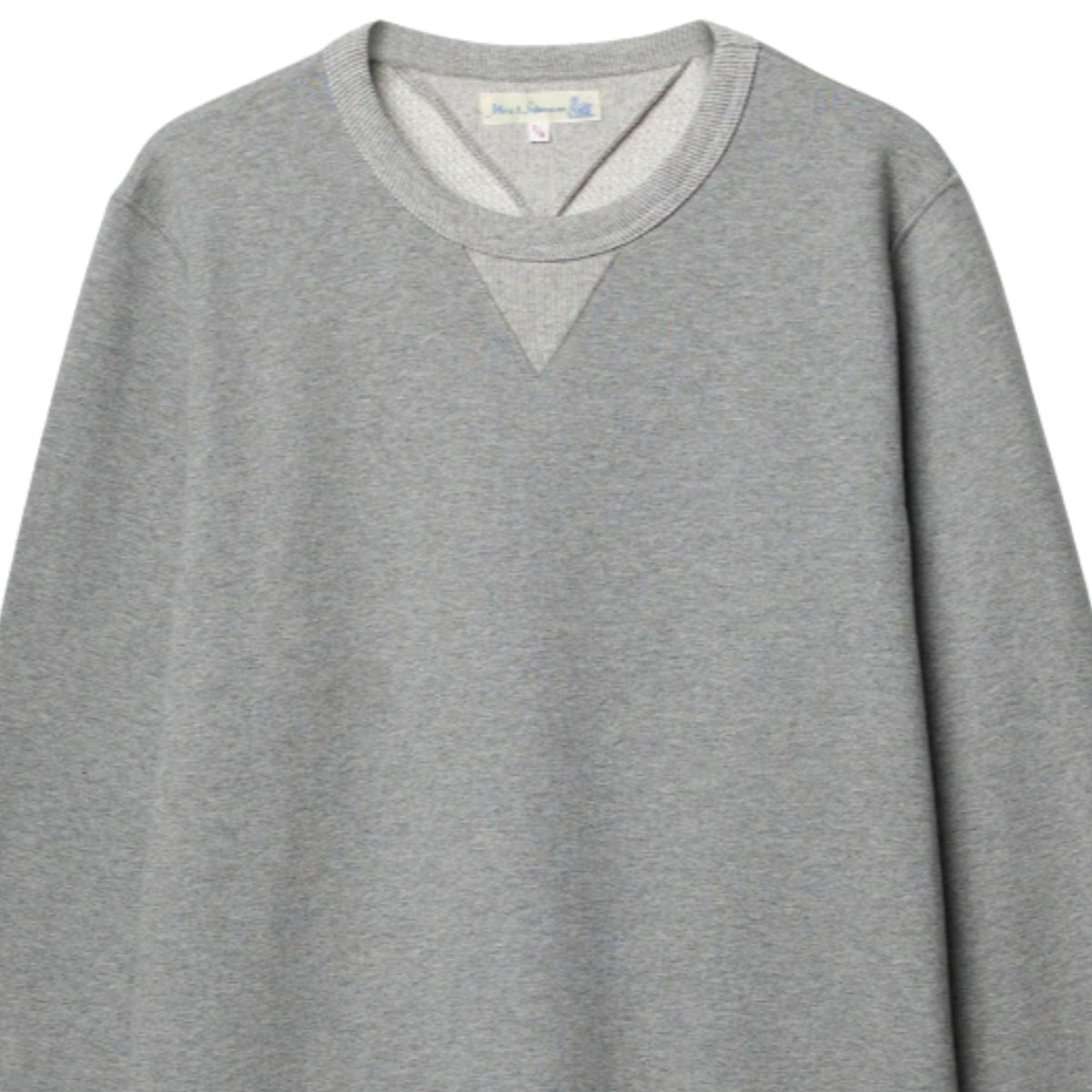 Merz b Schwanen 3M46 Mid-Century Machine Fleece Classic Fit Sweatshirt - Grey Mel